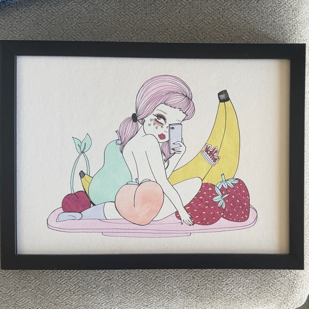 Valfre Pastel Canvas Print with Fruit Accents 12x16